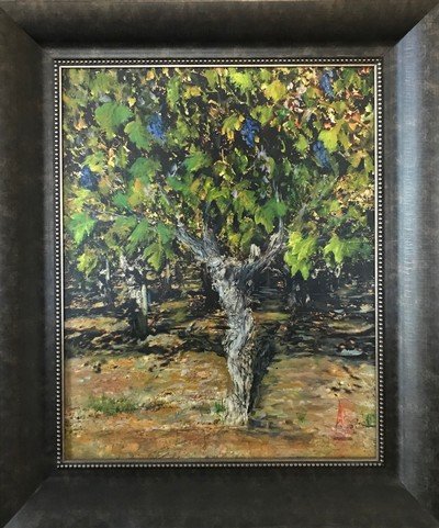 A vine in the likeness of Jesus on the Cross.