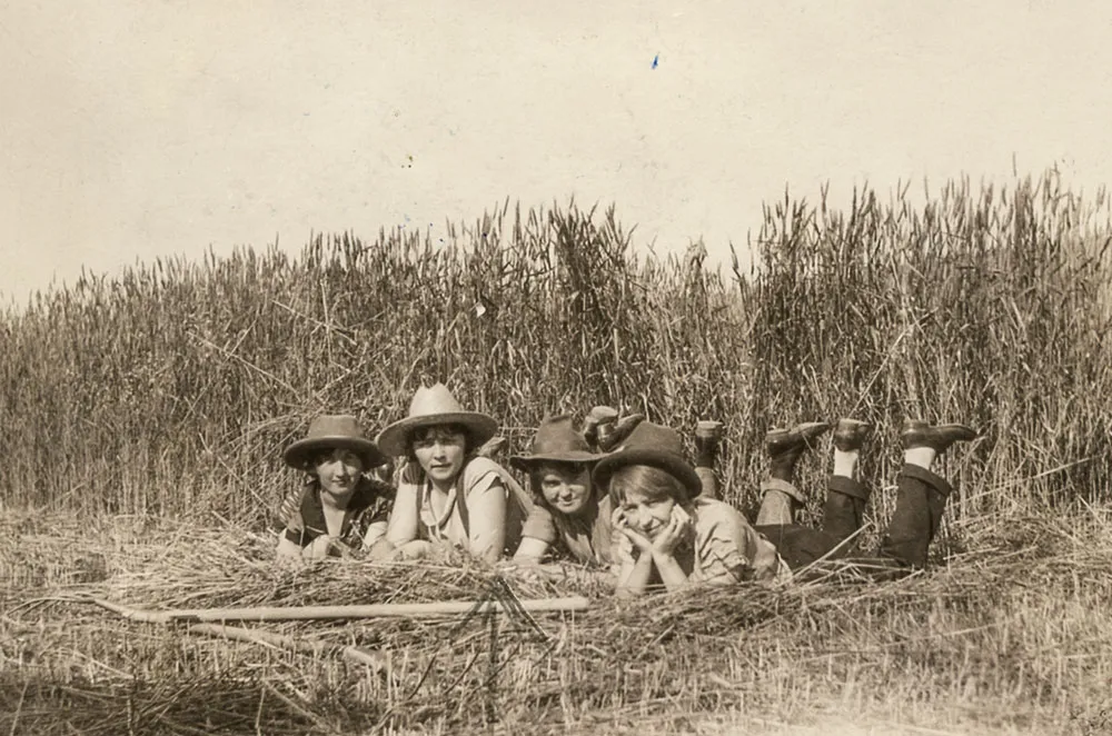 Hazel Ernst (Howie’s mother), second from left, 1925.
