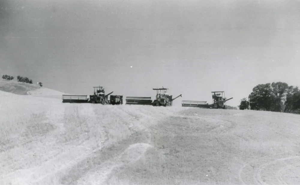 Grain farming at the Ernst/Steinbeck ranch