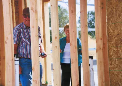 Howie and Bev Steinbeck, Construction of Tasting Room, September 2009.