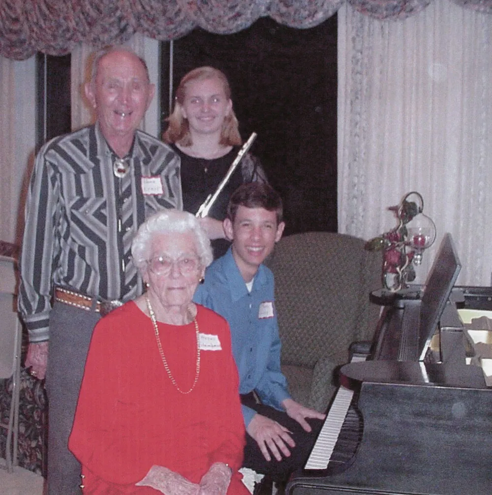 Performance of Will Ernst’s Henrieta, Eugene Ernst, Hazel Ernst, Marc Perry (cousin through Ernst) and Stacy Newkirk, June 3, 2004.
