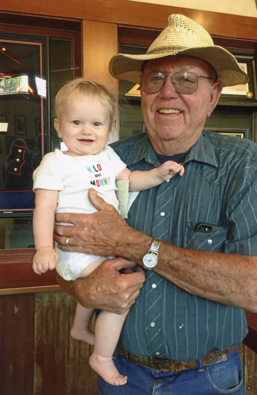 Howie Steinbeck and 7th generation Joryn Widstrand, Stacy Newkirks’s daughter.