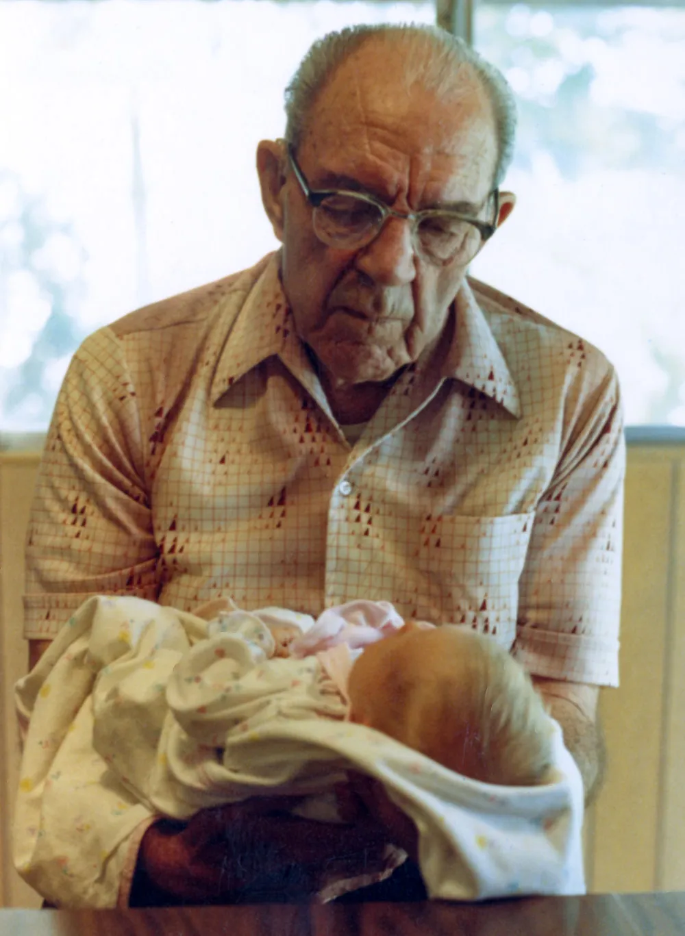 George Steinbeck (Howie’s dad) admiring Stacy (Howie’s daughter), 1987.